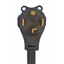 Fullsky FC-14345 Dryer AC Adapter Cord NEMA 14-30P to NEMA 14-50R Male 14-30P Plug to Female 14-50R 4 Prong Receptacle Adapter Output Maximum 30Amp 125/250Volt
