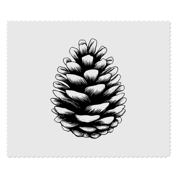 Azeeda 2 x 'Einzelner Tannenzapfen ' Mikrofaser-Objektiv- / Brillenreinigungstücher (LC00032019)