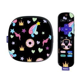 MightySkins Skin Compatible with Roku Ultra HDR 4K Streaming Media Player (2020) - Donut Fantasy | Protective, Durable, and Unique Vinyl Decal wrap Cover | Easy to Apply | Made in The USA