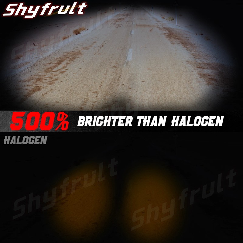 Shyfrult 3 PINS LED Headlight Bulb 6000K 35W For Honda