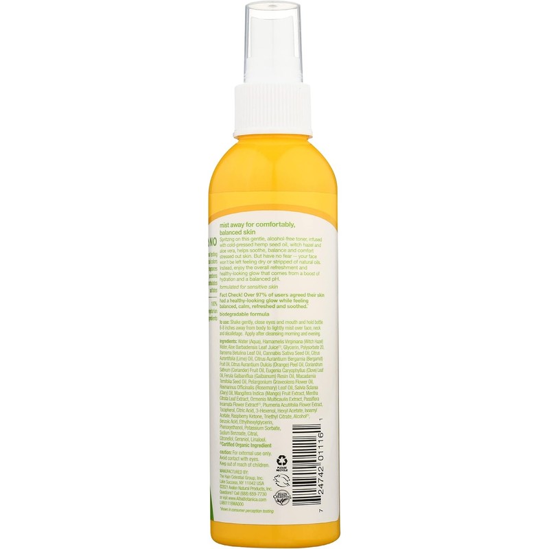 Alba Botanica Tonificador de equilibrio de cáñamo, 6 onzas