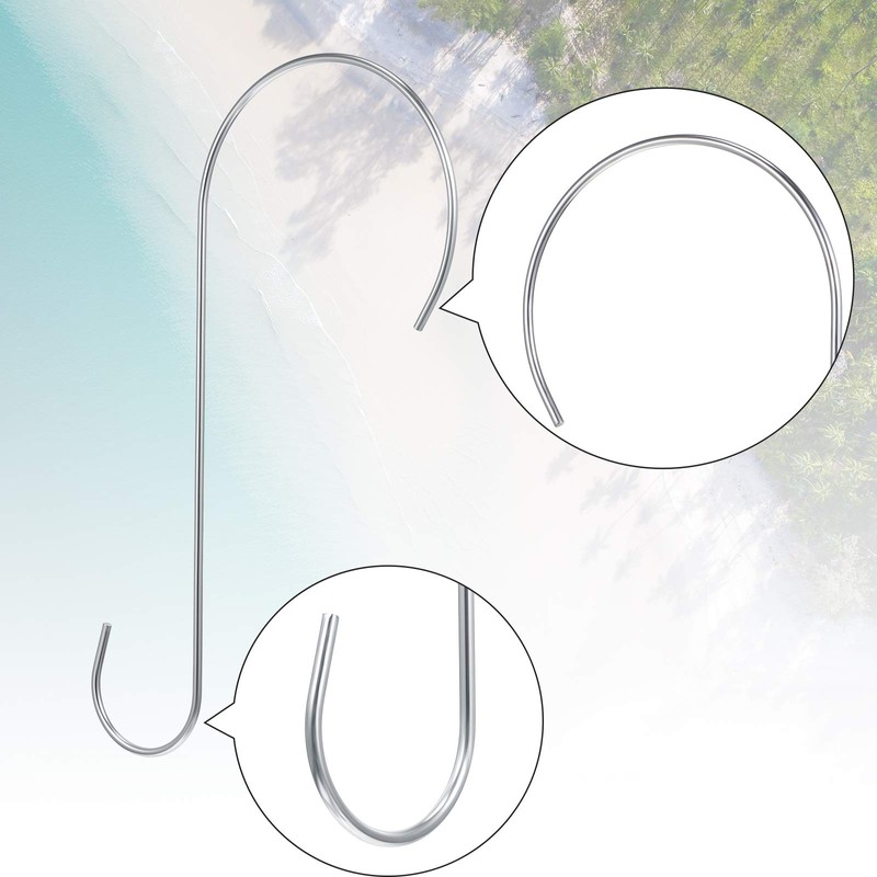 Hotop 6 Pieces Heavy Duty Big S Hooks Bird Feeder