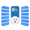 Timer Outlet, Programmable 110V/220V Pump Timer Switch, Minimum Setting by