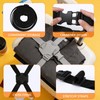 3 Pack Luggage Straps Bungee Cords, Secure Belt with Buckles,