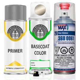 ERA Paints EY2 - Silica Gold Metallic for INFINITI Exact Match Automotive Spray Paint Spray - Premium Kit w/ 2K 3680061 Clearcoat