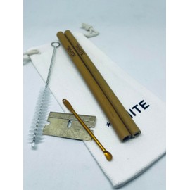Generic Bamboo Straws kit - Long Size Snorting Tubes Made of Bamboo Excellent Set