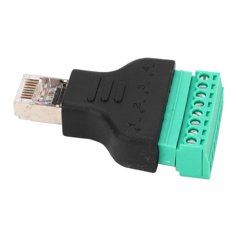 3Pcs RJ45 Screw Terminal Adapter RJ45 Female Thread to 8