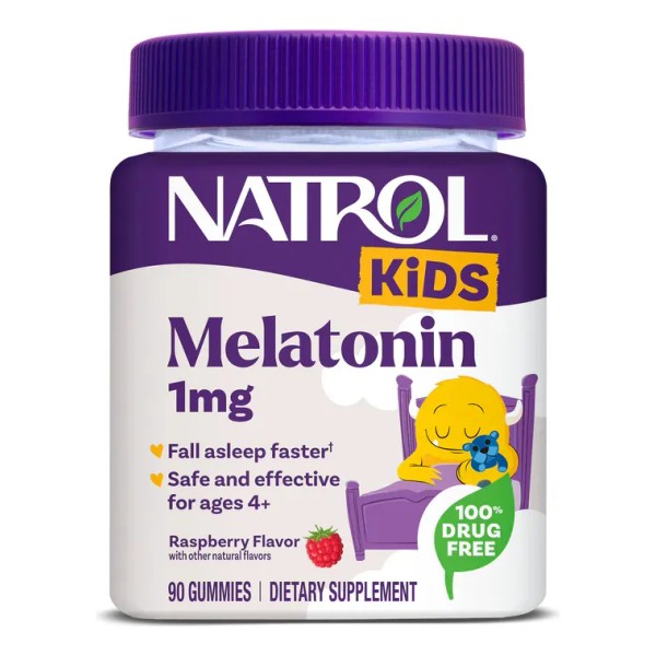Natrol Gomitas Melatonina Kids Nios 1mg 90 Piezas Sabor Bayas