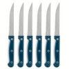 Core Kitchen Set of 6 Colorful Kitchen Steak Knives -