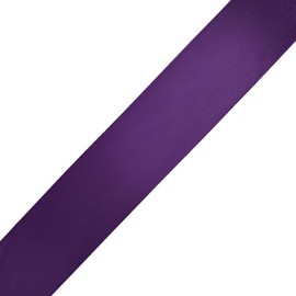 Mandala Crafts - Cinta de satén morada para manualidades, cintas de tela de 1 pulgada de ancho para envolver regalos, ramos de flores, lazos para el cabello y decoración de bodas