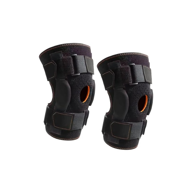 2 PCS Hinged Knee Brace Support for Men & Women,