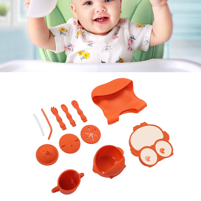 Baby Led Weaning Supplies Owl Shape Teether Safety Strong Suction