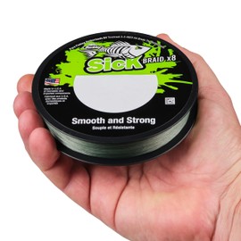 Berkley Sick Braid 8 Way Braided Fishing Line, Super Smooth 8 Way Multifine PE Predator Braid Fishing Lines 150-300m for Freshwater or Saltwater Sea Fishing