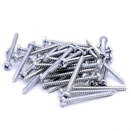 No.6 x 1.5 (3.5mm x 38mm) Pozi Pan Self-Tapping Screw - Steel (Pack of 40)