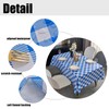 Subakvo Vinyl Tablecloth with Flannel Backing - Waterproof, Fade-Resistant, Lock-Edge,