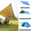 Thicken Aluminum Alloy Tent Pole Adjustable Tent Support Rods Beach