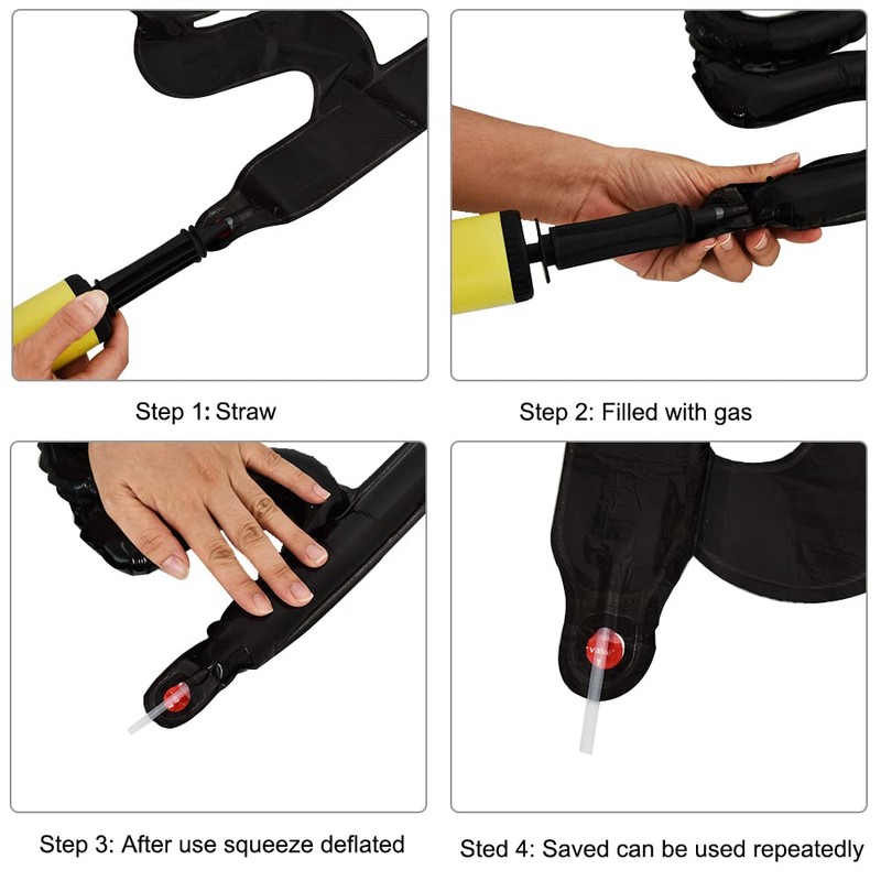 TONIFUL Rose Gold Happy Birthday Balloons Banner, 16 Inch Mylar