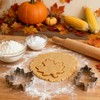 Fall Thanksgiving Cookie Cutters Set 7Pcs - Large Turkey, Pumpkin,