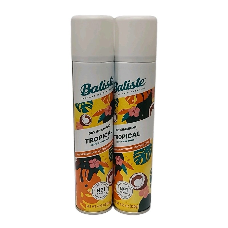 Batiste TROPICAL DRY SHAMPOO - Exotic Coconut 4.23 oz /