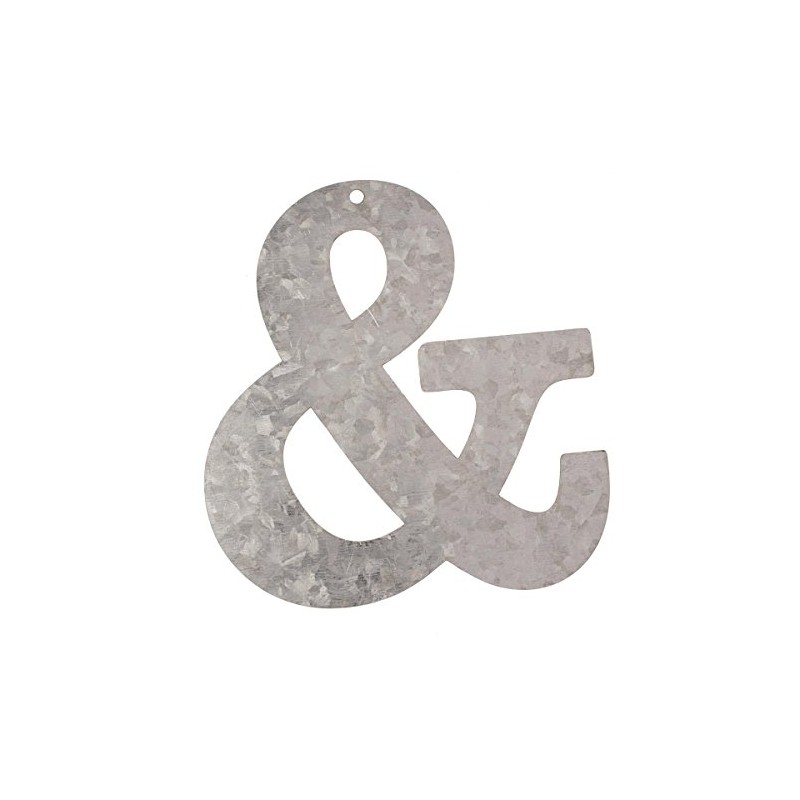 Glorex Letter Galvanised Metal & Silver, 18 x 16 x