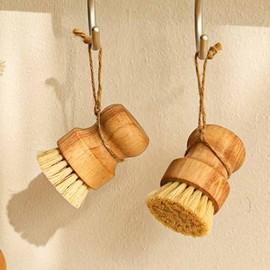 Wood Kitchen Brush & Crevice Brush Set Crevice Brush 2ea