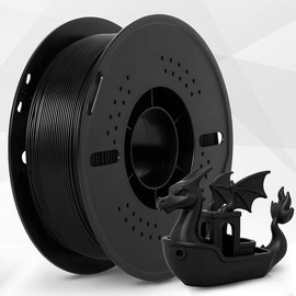 Epelay PLA+ 3D Printer Filament 1kg Spool - Strong Smooth No Clog Easy Print Material in Black White Red Gray & Blue for DIY Projects & Models:_1 Kg Blue