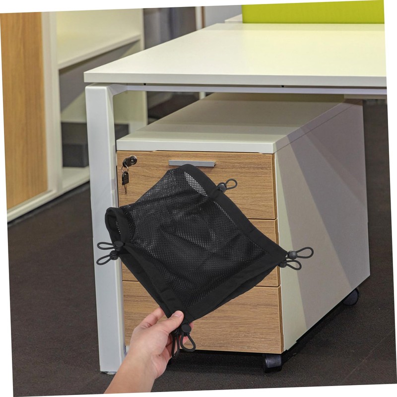KONTONTY Desk Cable Management Cord Organizer Mesh Storage Holder Wire