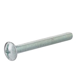 #8-32 X 5/8" Zinc Truss Head Machine Screws | Pack of 25 | Cabinet Door Knob, Dresser Drawer Pull Mounting Screws | MS2-SZ
