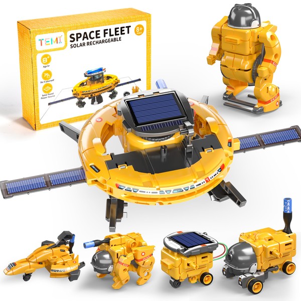 STEM Projects for Kids Age 8-14, 6-in-1 Solar Robot Space Toys Educatoinal Learning Science Building Toys DIY Science Kits Gift for Kids 8 9 10 11 12 13 14 15 Year Old Boys Girls Gifts