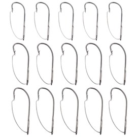 SG Store 30PCS Weedless Fishing Hooks #1/0#2/0#3/0 Anti-Hanging Bottom Mouthguard Fish Hook High Carbon Steel Long Neck Hooks for Shallow Water Area Around Lake Islands Rivers