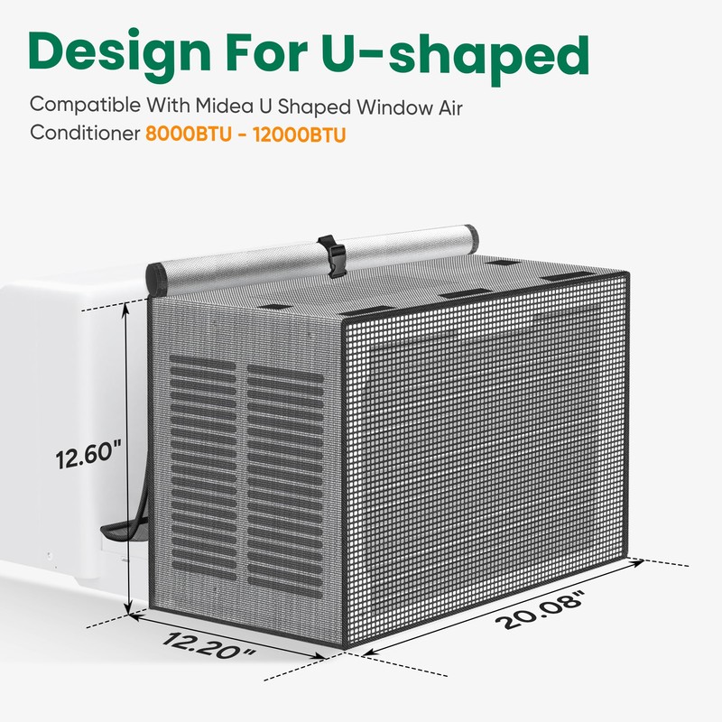 Window Air Conditioner Covers Outside: Mesh Cover for U-Shaped Air