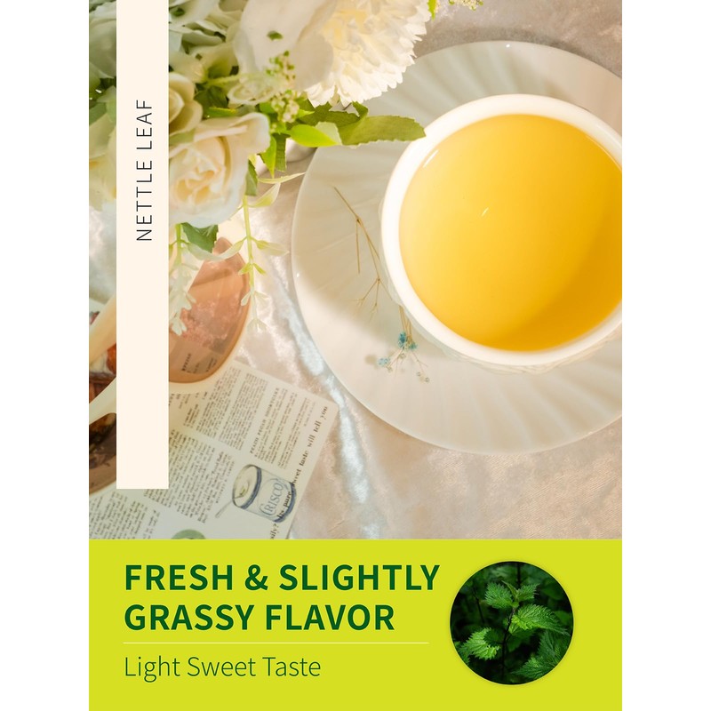 TeeLux Nettle Leaf Tea Bags, Nettle Herbal Tea, Natural Stinging