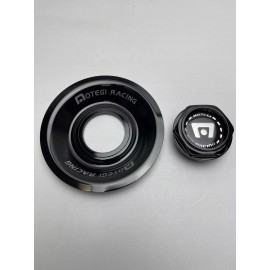 Motegi Racing FF7 Gloss Black Thread In Wheel Center Cap 2237840306