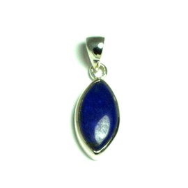 Tani Afghanis Lapis Lazuli Sterling Silver 925 Marquis Pendant – Gift Boxed.
