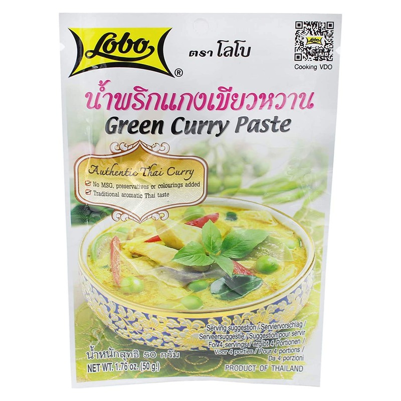 Lobo Curry Paste Variety Bundle, 1.76 oz packet (Pack of