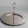 Silver 12" D Serving Tray. Single Tier Display. Buffet Elevated