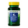 Spring Valley Vitamin K2 Supplement, Soft Gel Capsules, 100 Mcg,
