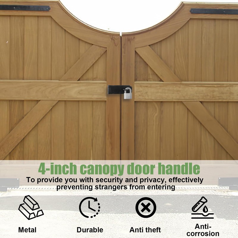 Padlock Hasp 4 Inch 2 Sets Stainless Steel Hasp and