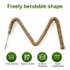 25.2-Inch 2PC Double-Layered Coconut Coir Stick with Hemp Rope Eco-Friendly