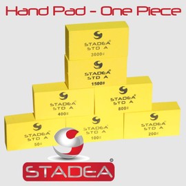 diamond hand polishing pads for stone hand polishing: Grit 500 (Granite, Concrete, Marble, Glass) 1 Piece by Stadea