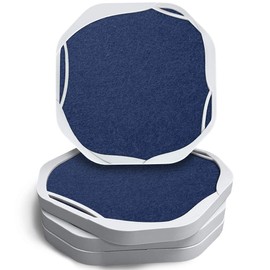 UMIRRO Magic Absorbent Drink Coasters for Desk | Coasters Set The Scene for a Medley of Different Uses, Hostess, Housewarming and Novelty Gift for Him or Her | Blue Set of 4