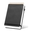 Yoment Top Spiral Notebook Leather Steno Pads 240 Pages Spiral