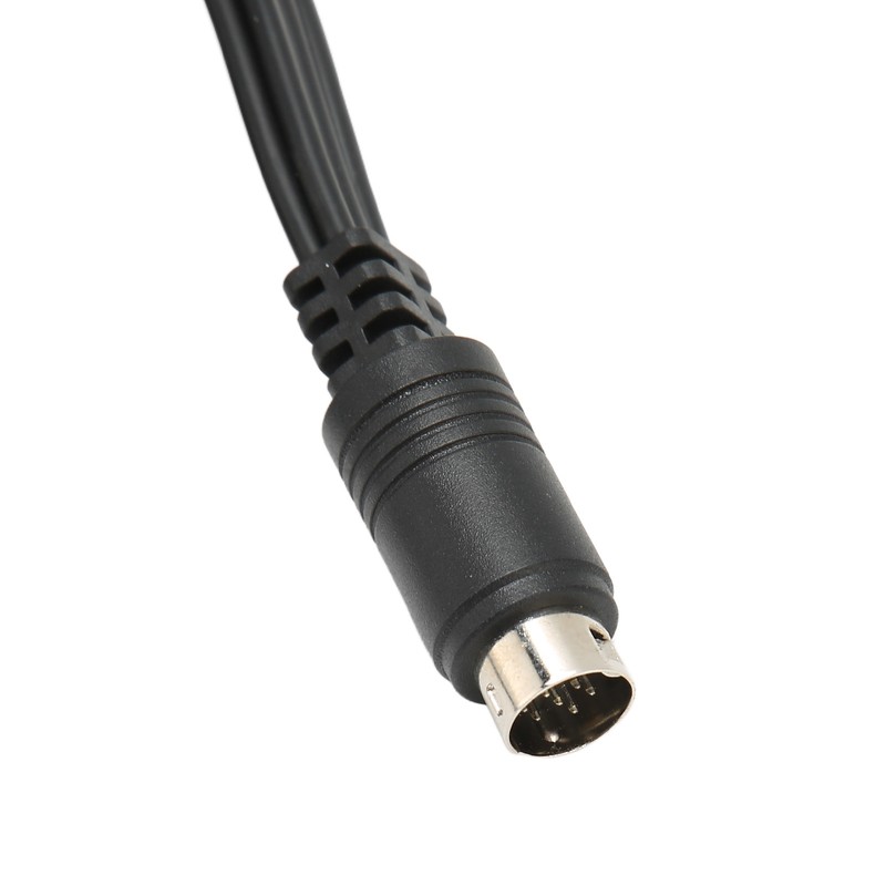Mini DIN to 6 RCA Cable 9 Pin Clear Signal