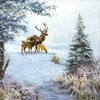 Ambiente Christmas Napkin 33cm Deer Family
