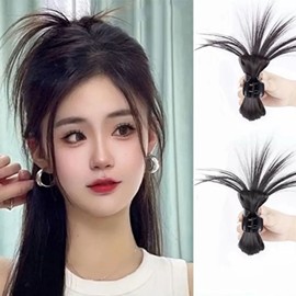 Magpie hair thorn bun partial wig (KYR-WEAB0FA) Select 4 Soft Brown / 꽁지 까치 머리 가시번 부분 가발 (KYR-WEAB0FA) 선택4 소프트 브라운