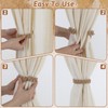 Classicseali 4 Pack Boho Curtain Tiebacks, Farmhouse Curtain Holder
