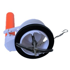 Flapper Valve For 3 inch One Piece Toilets with Sliding Adjustable Overflow Tube by NuFlush