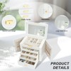 V-LAFUYLIFE Jewelry Box for Women, 5-Layer Jewelry Organizers Box, Large