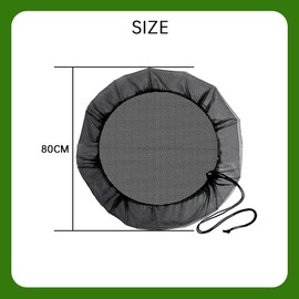 Pack of 2 Rain Butt Net, 80 cm, Adjustable Rain Butt Net, High-Quality Rain Butt Cover with Drawstring, Protective Net Rain Butt, Weather-Resistant Mosquito Protection, Rain Butt Cover