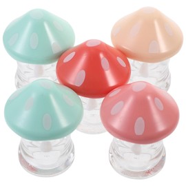 NOLITOY 10 Pcs Mushroom Lip Glaze Tube Lip Gloss Containers Empty Lip Balm Tubes Lip Gloss Tube Lip Balm Tubes Empty DIY Lip Gloss Making Kit Lip Gloss Kit for Small Business